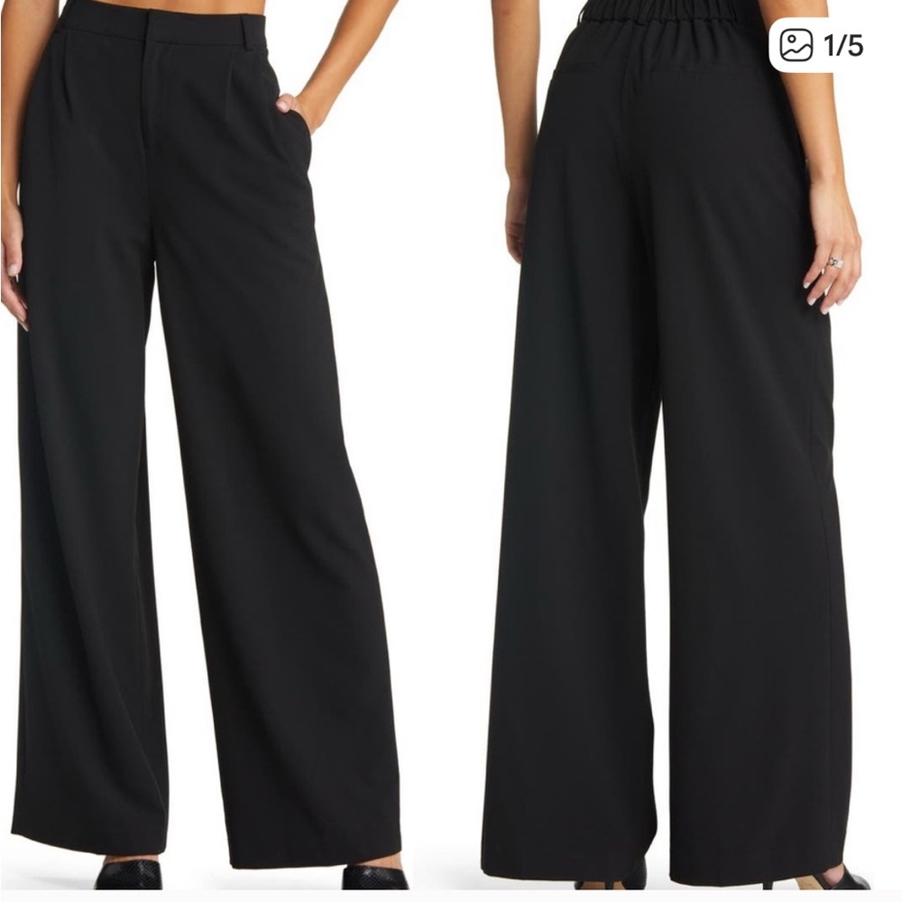 Open Edit Wide Leg Suit Trouser